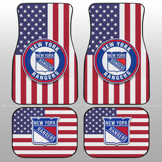 New York Rangers Car Floor Mats Custom Car Accessories - Gearcarcover - 1
