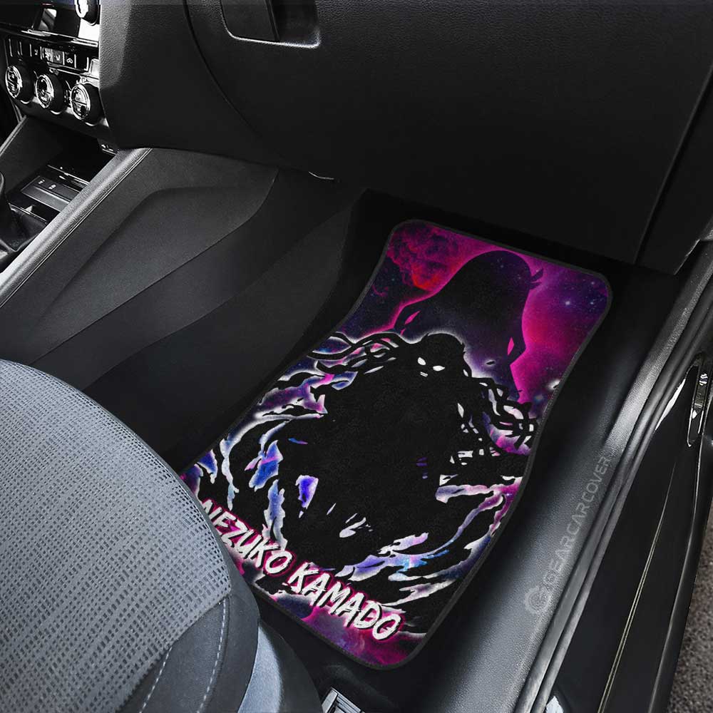 Nezuko Car Floor Mats Custom Demon Slayer Anime Silhouette Style - Gearcarcover - 3
