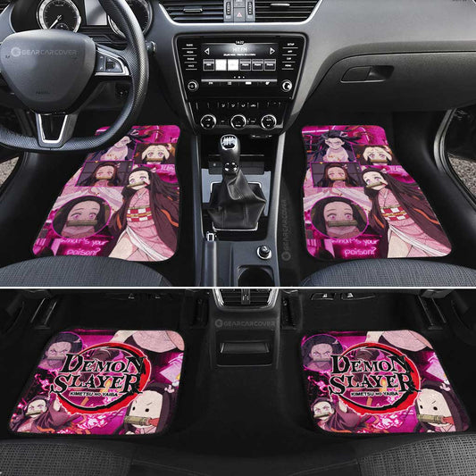 Nezuko Kamado Car Floor Mats Custom Demon Slayer Anime - Gearcarcover - 2