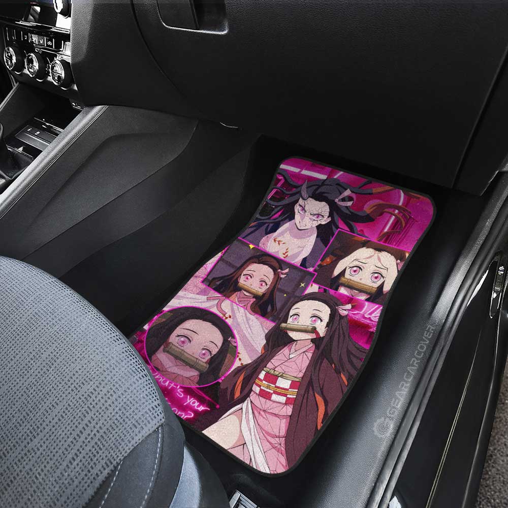 Nezuko Kamado Car Floor Mats Custom Demon Slayer Anime - Gearcarcover - 3