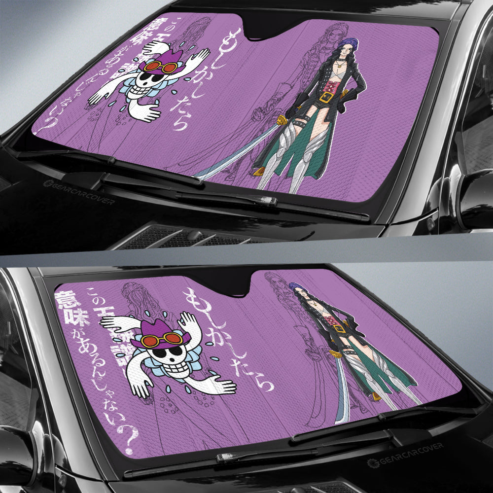Nico Robin Film Red Car Sunshade Custom One Piece Anime Car Interior Accessories - Gearcarcover - 3
