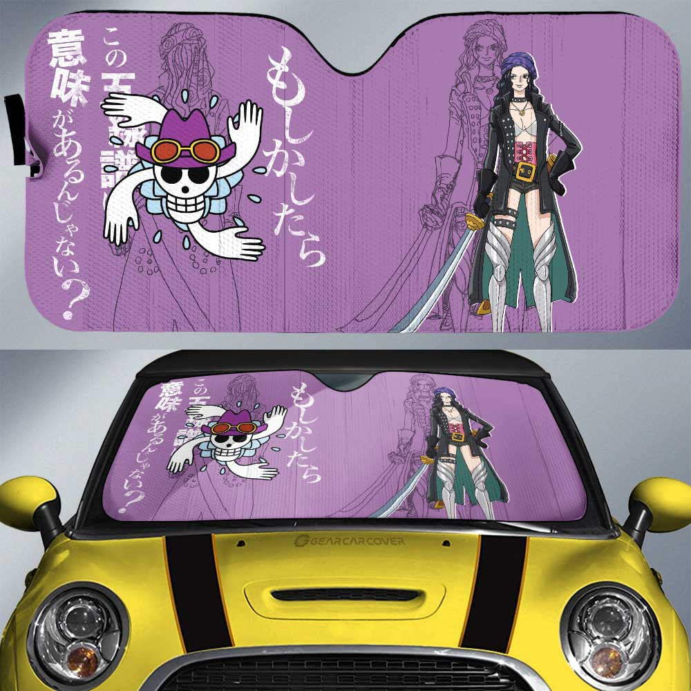 Nico Robin Film Red Car Sunshade Custom One Piece Anime Car Interior Accessories - Gearcarcover - 1