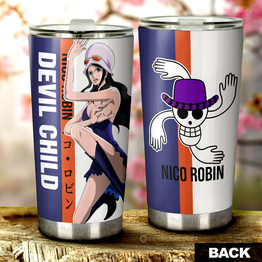 Nico Robin Tumbler Cup Custom One Piece Car Accessories For Anime Fans - Gearcarcover - 3