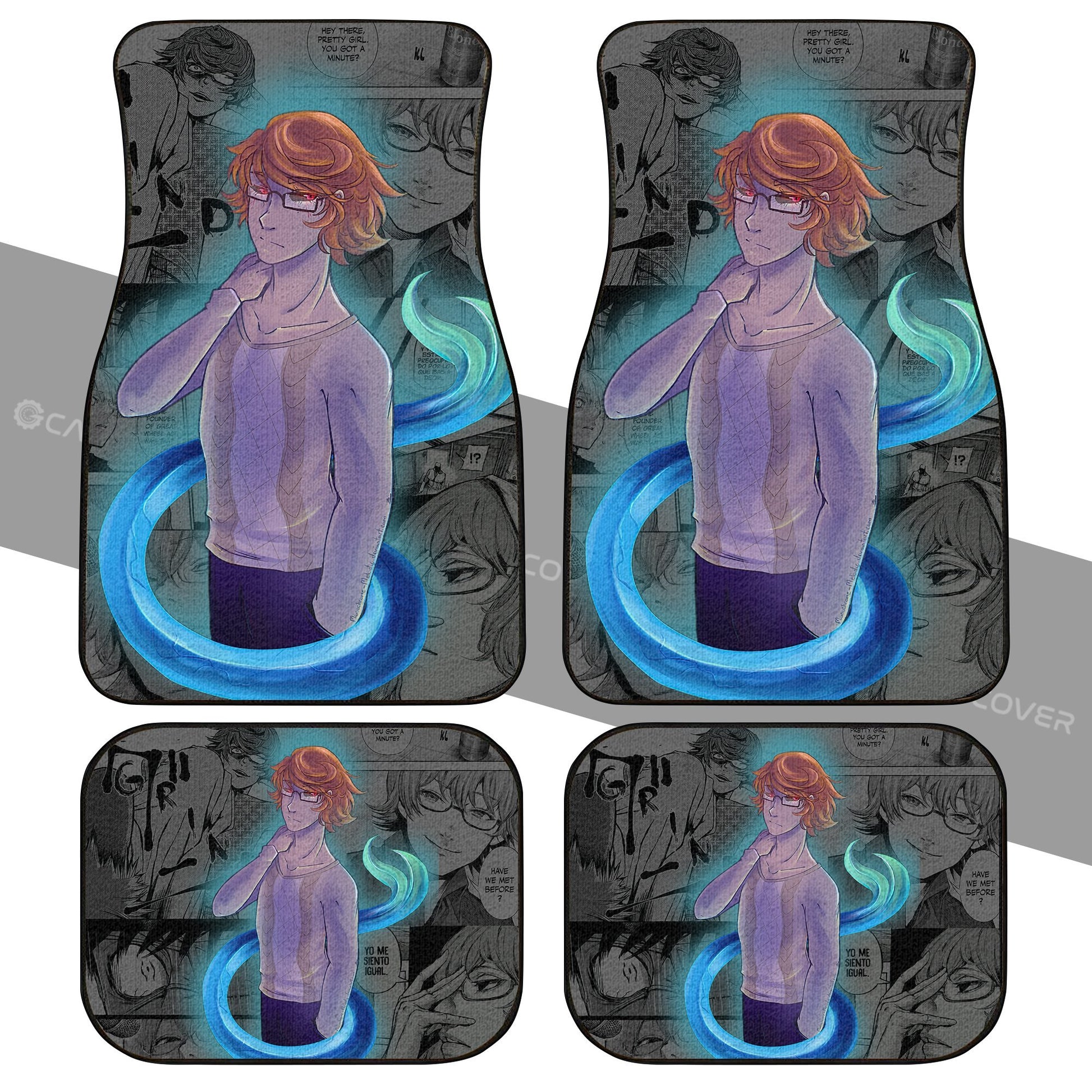 Nishio Nishiki Car Floor Mats Custom Anime Tokyo Ghoul Car Interior Accessories - Gearcarcover - 2