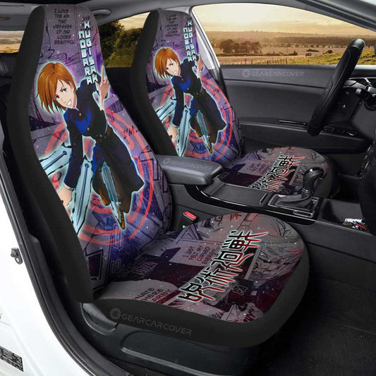 Nobara Kugisaki Car Seat Covers Custom Jujutsu Kaisen Anime Galaxy Manga Style - Gearcarcover - 1