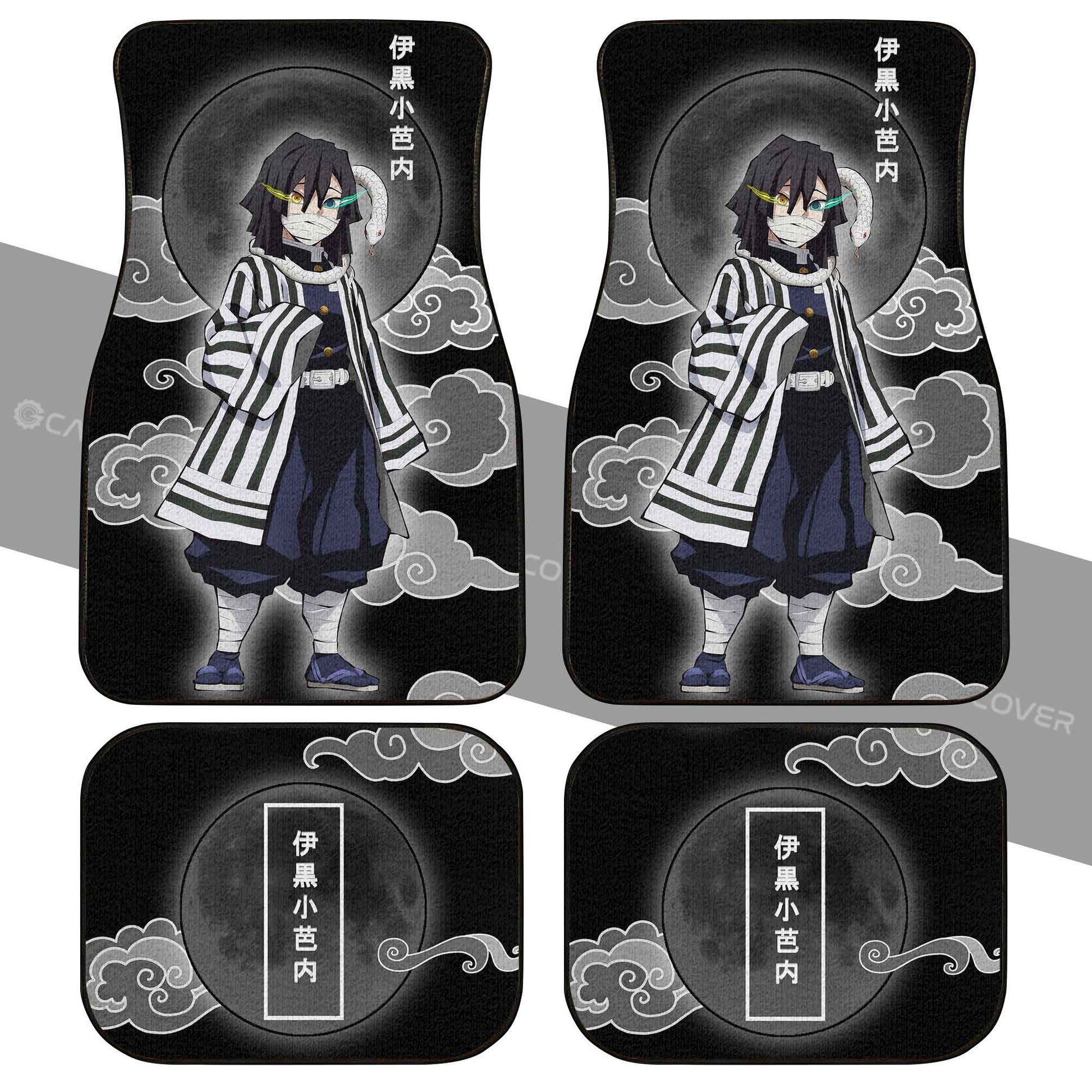 Obanai Iguro Car Floor Mats Custom Anime Demon Slayer Car Interior Accessories - Gearcarcover - 2