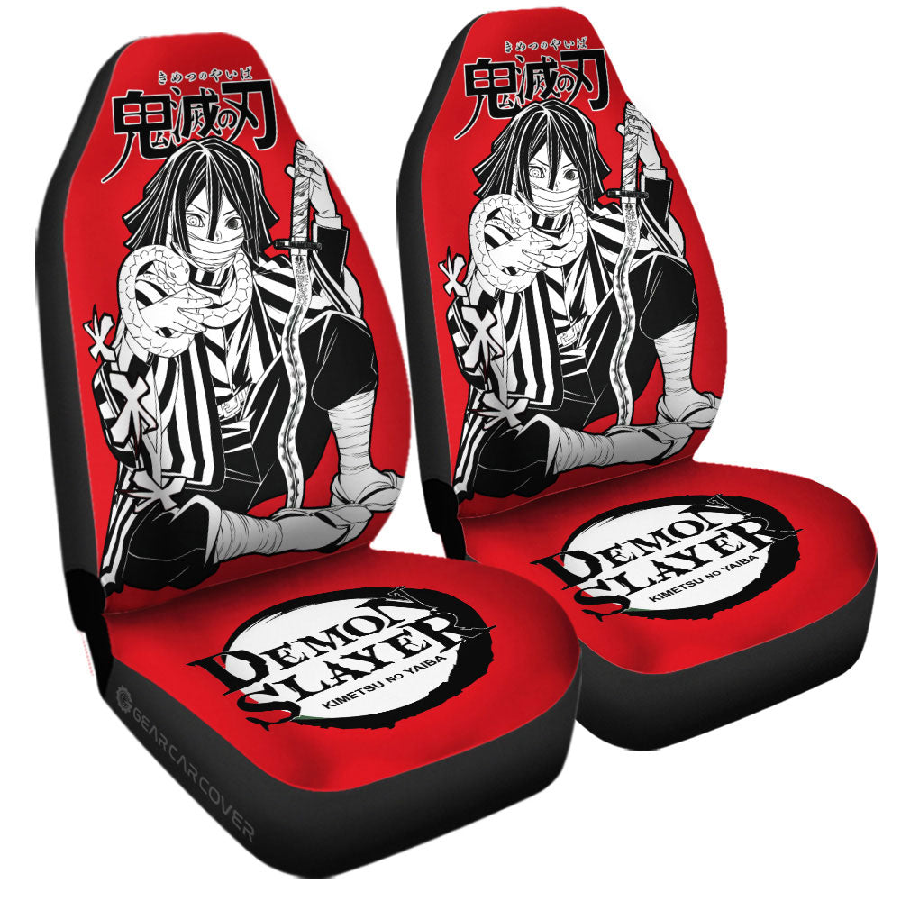 Obanai Iguro Car Seat Covers Custom Demon Slayer Anime Car Accessories Manga Style For Fans - Gearcarcover - 3