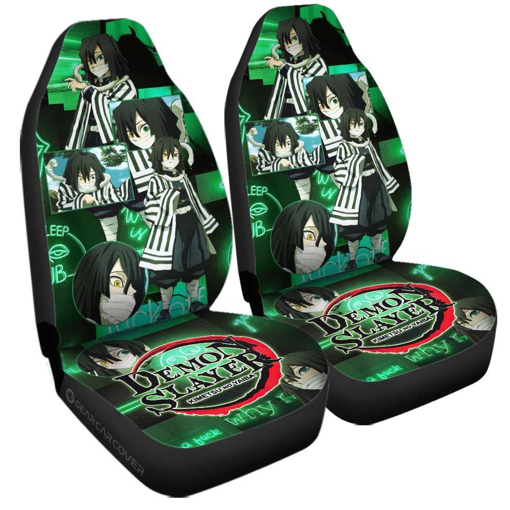 Obanai Iguro Car Seat Covers Custom Demon Slayer Anime - Gearcarcover - 3