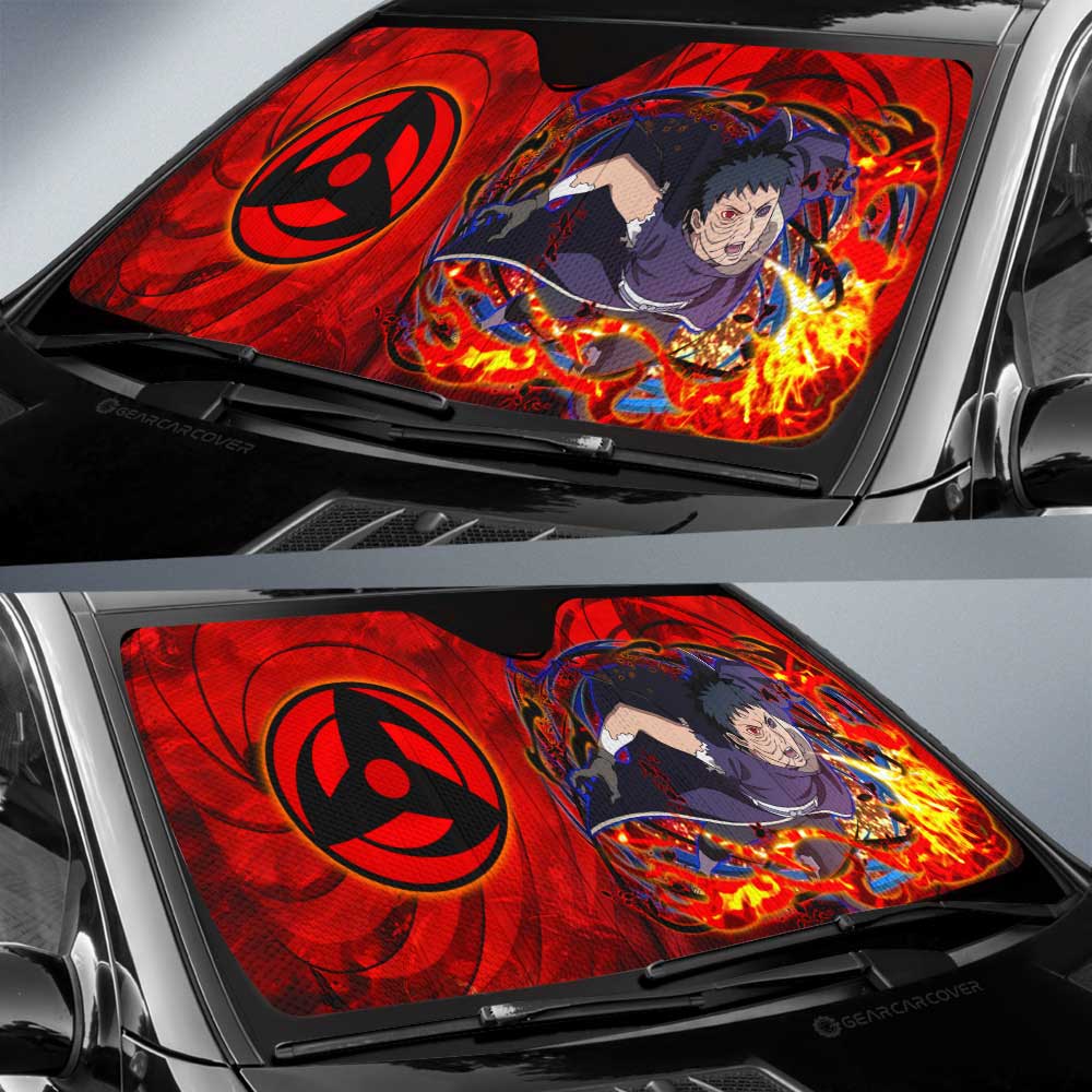 Obito Car Sunshade Custom Sharingan Eye Car Accessories - Gearcarcover - 2