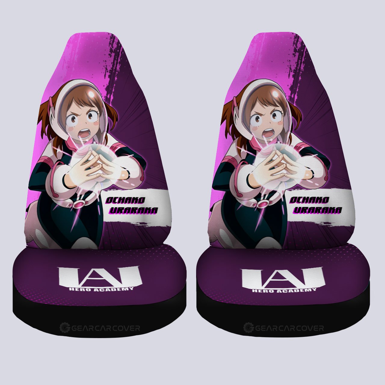 Ochaco Uraraka Car Seat Covers Custom For My Hero Academia Anime Fans - Gearcarcover - 4