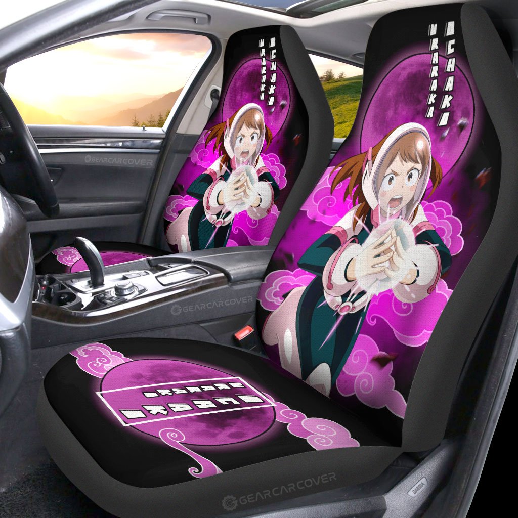 Ochako Uraraka Car Seat Covers Custom Anime My Hero Academia Car Interior Accessories - Gearcarcover - 2