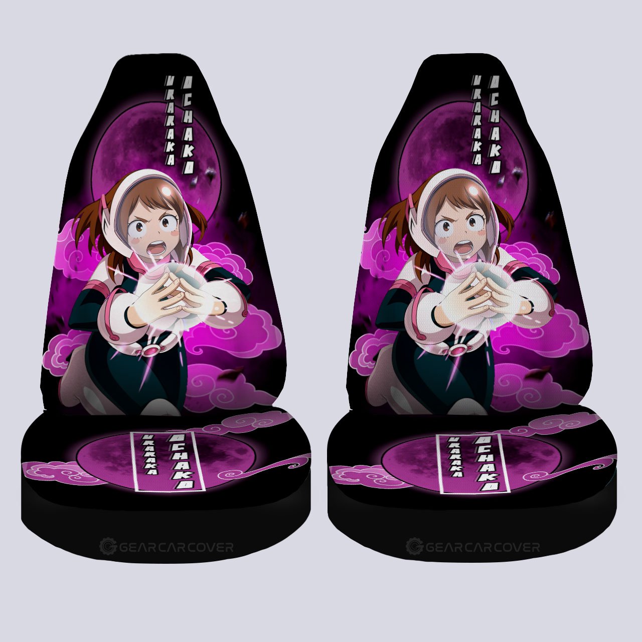 Ochako Uraraka Car Seat Covers Custom Anime My Hero Academia Car Interior Accessories - Gearcarcover - 4