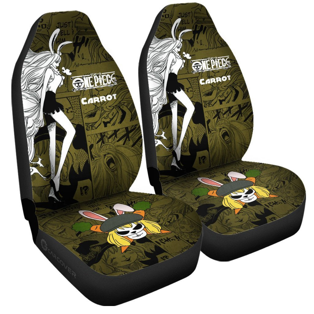 One Piece Carrot Car Seat Covers Custom Anime Mix Manga Car Interior Accessories - Gearcarcover - 3