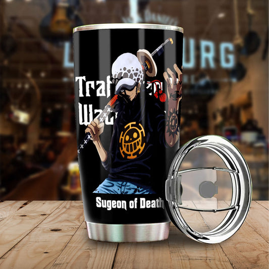 One Piece Trafalgar Law Personalized Tumbler Stainless Steel Vacuum Insulated 20oz - Gearcarcover - 2