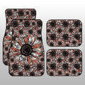 Orange Sunflower Car Floor Mats Custom Car Decoration - Gearcarcover - 1