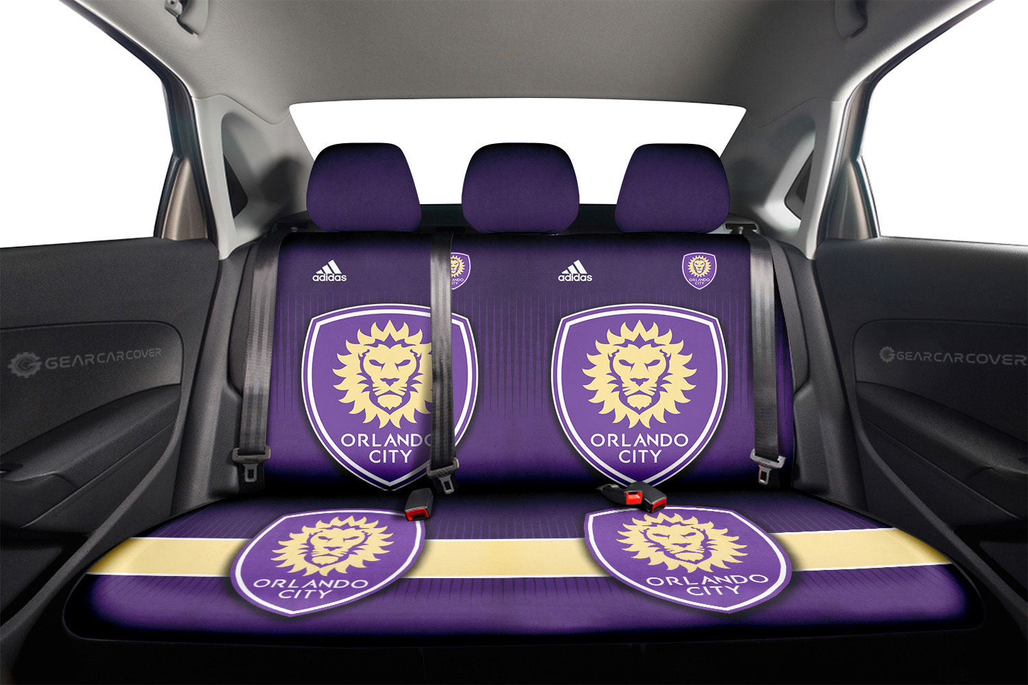 Orlando City SC Car Back Seat Covers Custom Car Accessories For Fans - Gearcarcover - 1