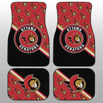 Ottawa Senators Car Floor Mats Custom Car Accessories For Fans - Gearcarcover - 1
