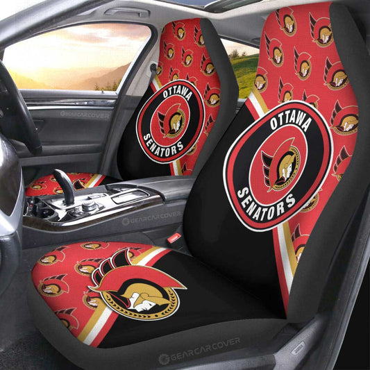 Ottawa Senators Car Seat Covers Custom Car Accessories For Fans - Gearcarcover - 2