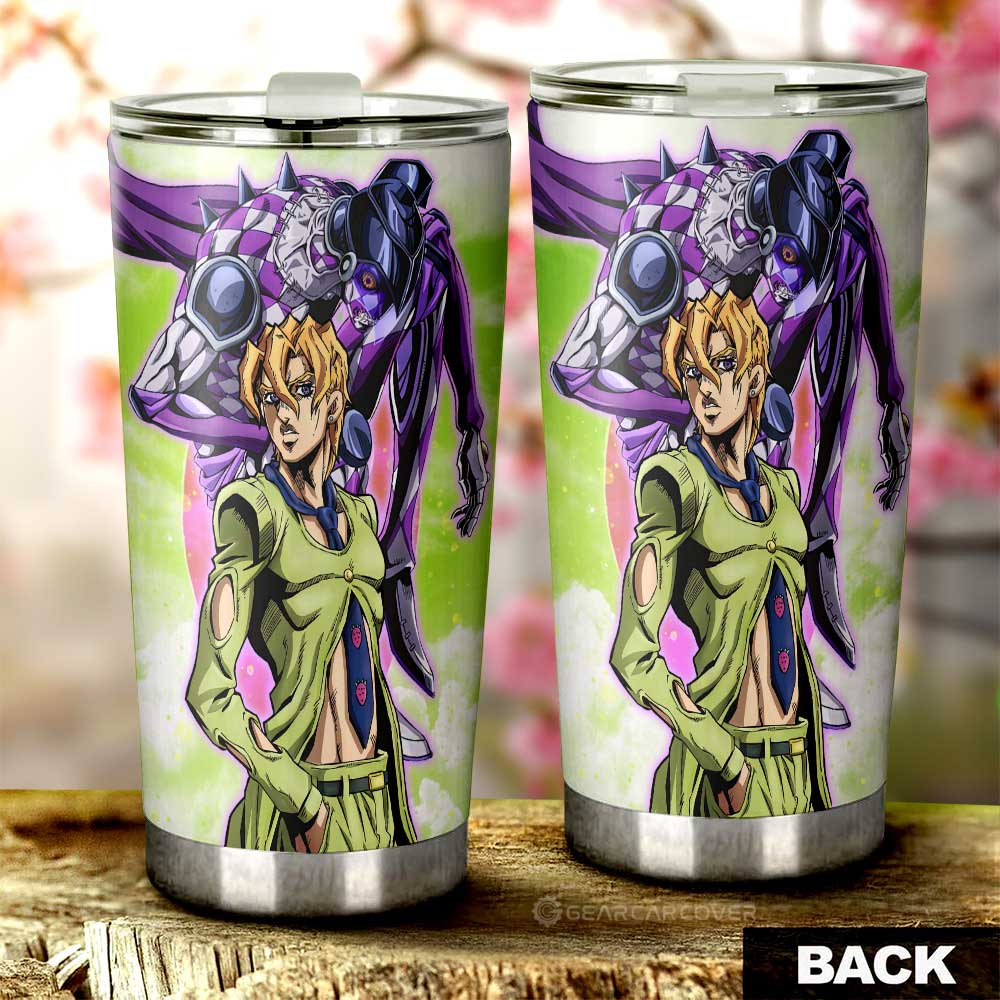 Pannacotta Fugo Tumbler Cup Custom Jojo's Bizarre Adventures Anime - Gearcarcover - 3