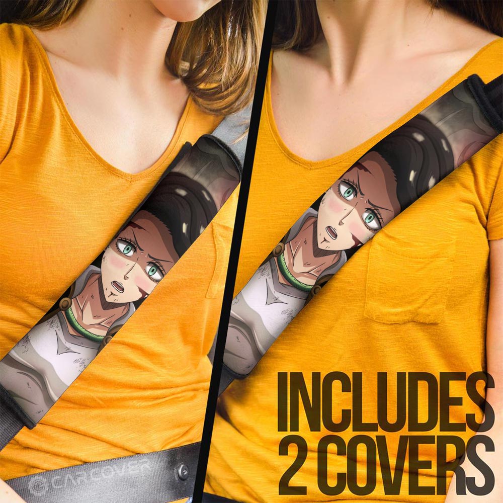 Papittson Charmy Seat Belt Covers Custom Black Clover Anime Car Accessories - Gearcarcover - 3