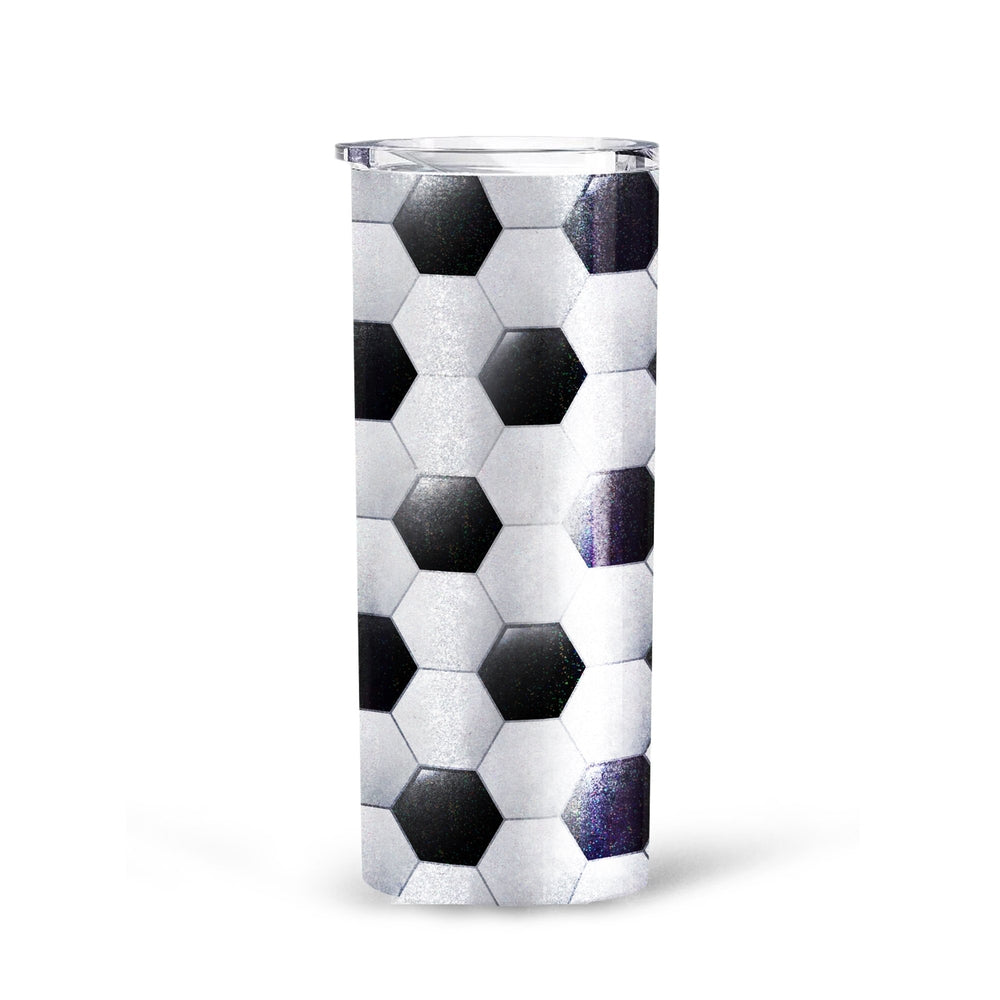 Pattern Ball Soccer Tall Glitter Tumbler - Gearcarcover - 3