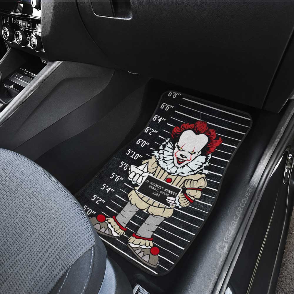 Pennywise From It Car Floor Mats Custom Horror Characters Car Accessories - Gearcarcover - 4