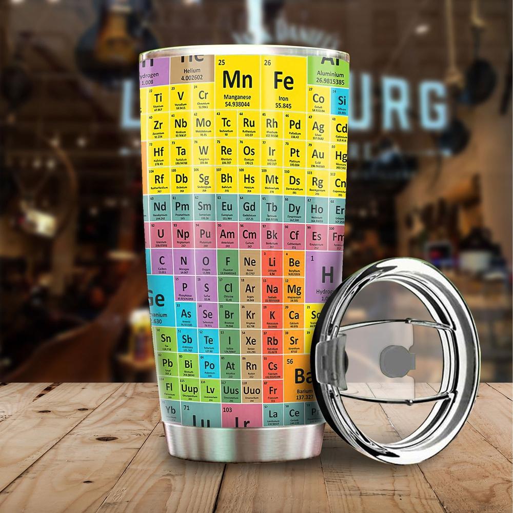 Periodic Table Tumbler Stainless Steel Vacuum Insulated 20oz - Gearcarcover - 2