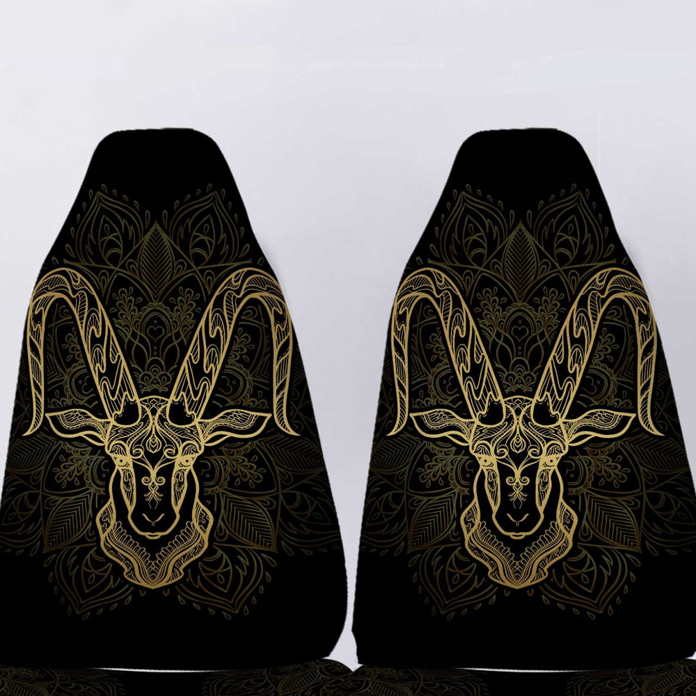 Personalized Capricorn Car Seat Covers Custom Zodiac Sign Car Accessories - Gearcarcover - 5