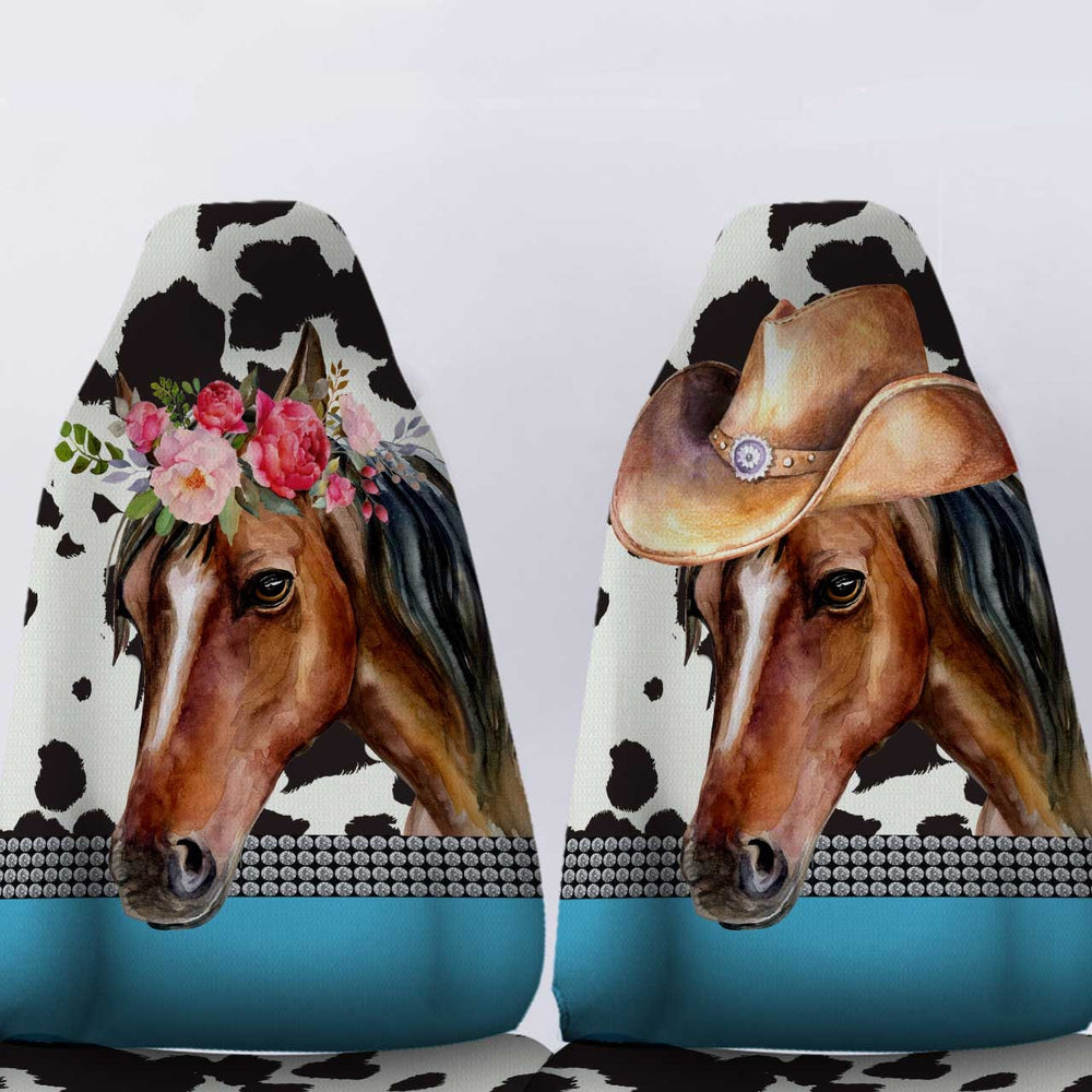 Personalized Horse Car Seat Covers Custom Animal Car Accessories Anniversary Gifts - Gearcarcover - 5