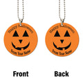 Personalized Name Pumpkin Ornament Custom Car Accessories Halloween Decorations - Gearcarcover - 4