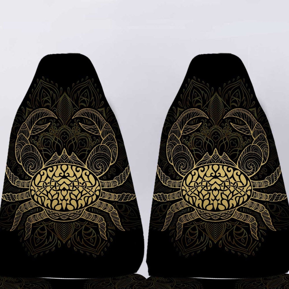 Personalized Name Zodiac Cancer Car Seat Covers Custom Car Accessories - Gearcarcover - 5