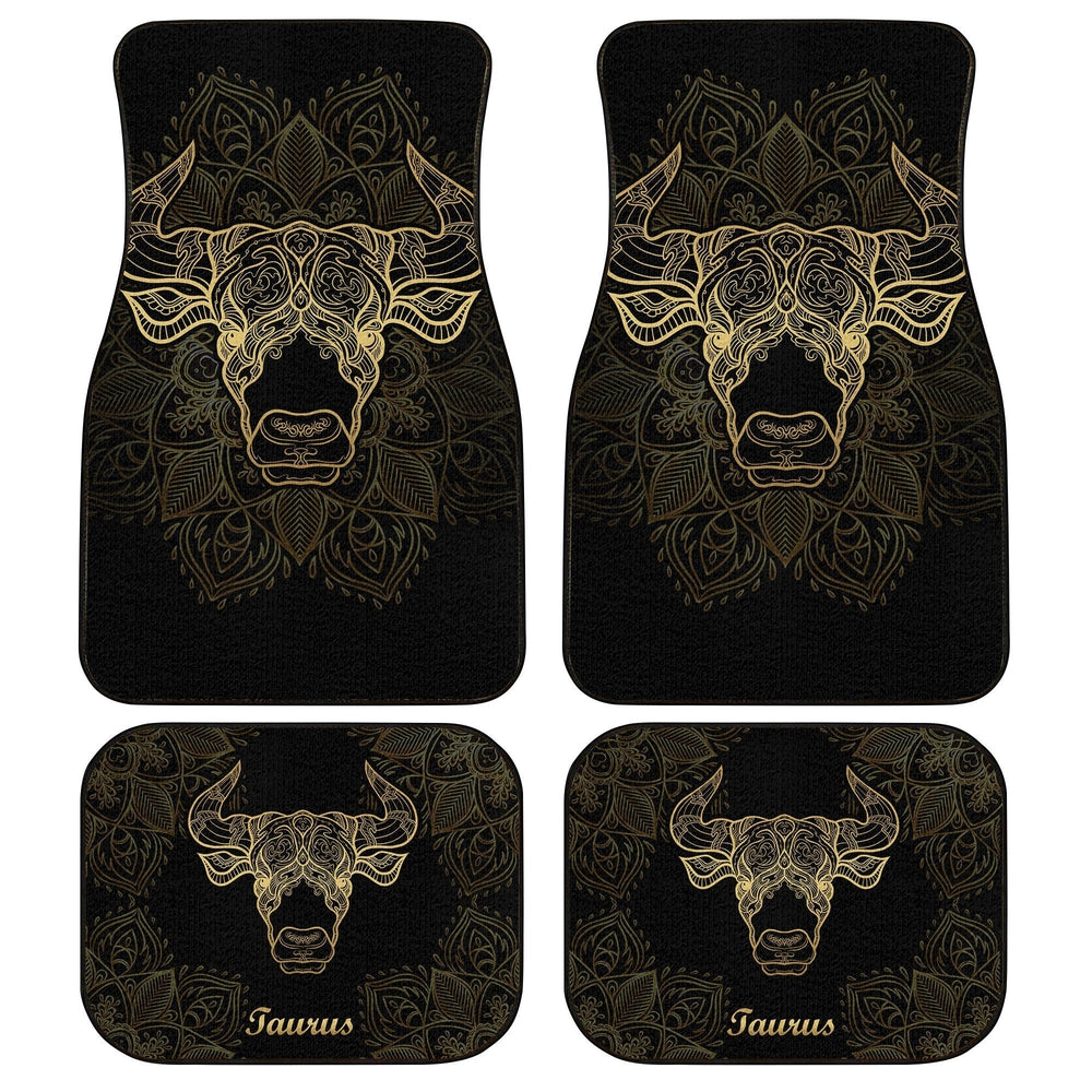 Personalized Taurus Car Floor Mats Custom Zodiac Sign Taurus Car Accessories - Gearcarcover - 5