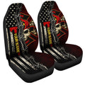 Personalized The Thin Red Line Car Seat Covers Custom Firefighter Car Accessories - Gearcarcover - 3