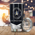 Personalized United States Space Force Tumbler Cup Custom Name Car Accessories - Gearcarcover - 2