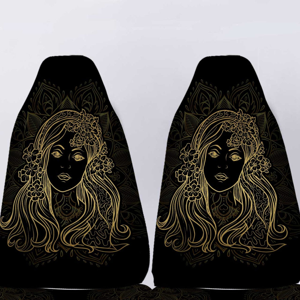 Personalized Virgo Car Seat Covers Custom Name Zodiac Sign Car Accessories - Gearcarcover - 5