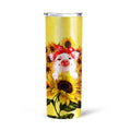 Pig Sunflower Custom Tall Glitter Tumbler - Gearcarcover - 4
