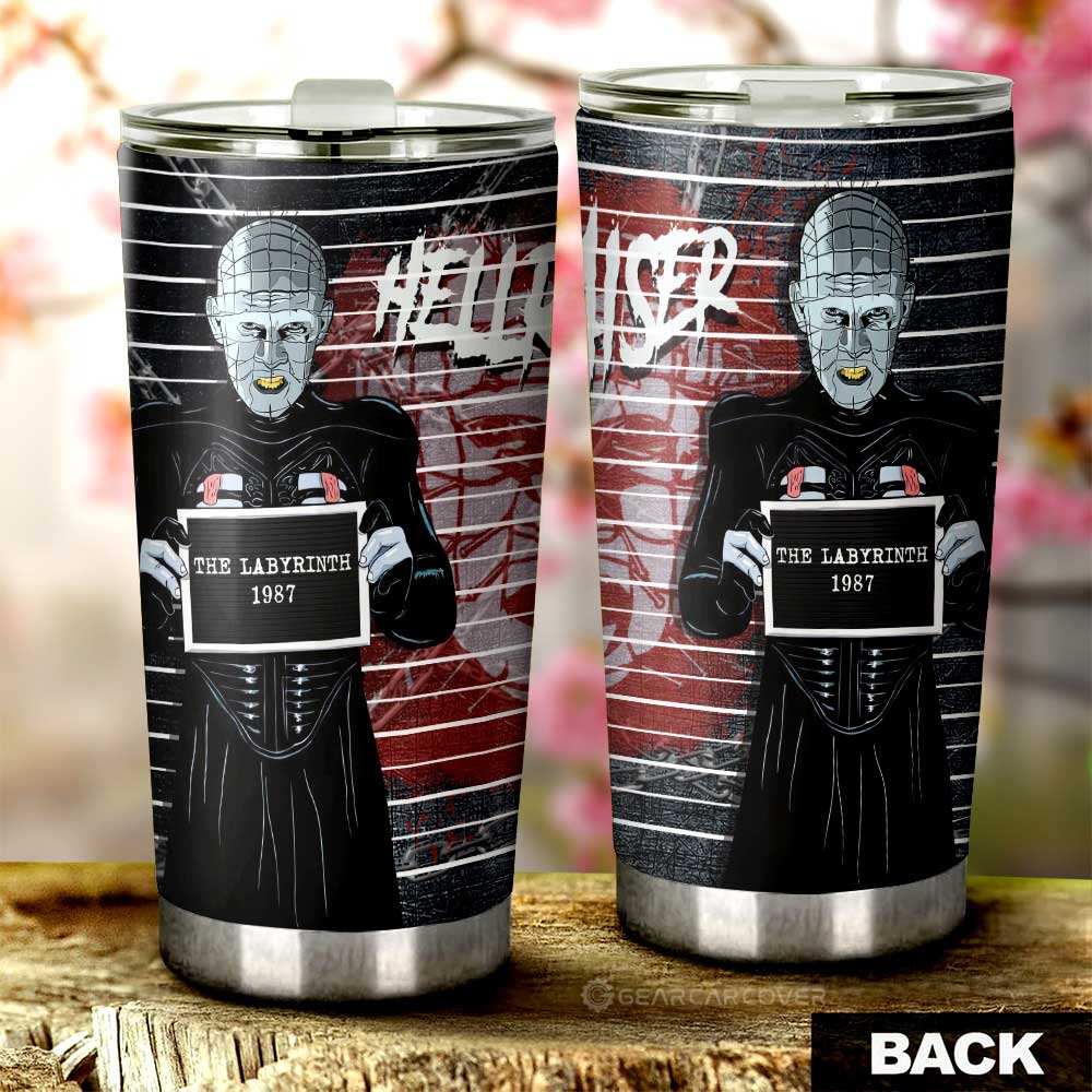 Pinhead from Hellraiser Tumbler Cup Custom Horror Characters Car Interior Accessories - Gearcarcover - 3