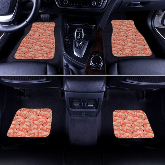 Pink Flamingo Car Floor Mats Custom Flamingo Car Accessories Gift Idea - Gearcarcover - 2