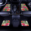 Pink Flamingo Car Floor Mats Custom Tropical Leaves Hibiscus Flower Car Interior Accessories - Gearcarcover - 2