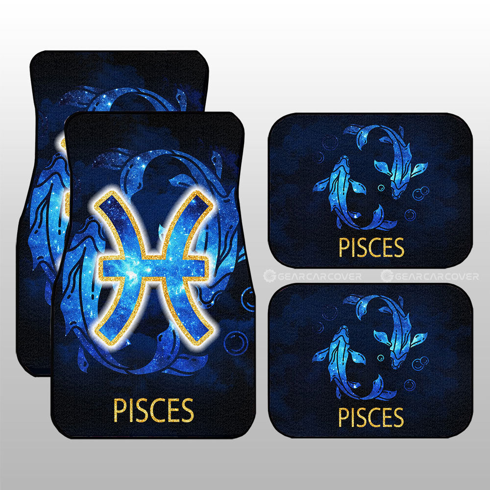 Pisces Car Floor Mats Custom Zodiac Car Accessories - Gearcarcover - 3
