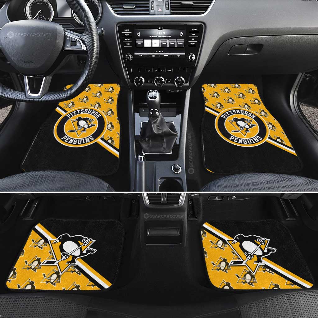 Pittsburgh Penguins Car Floor Mats Custom Car Accessories For Fans - Gearcarcover - 2