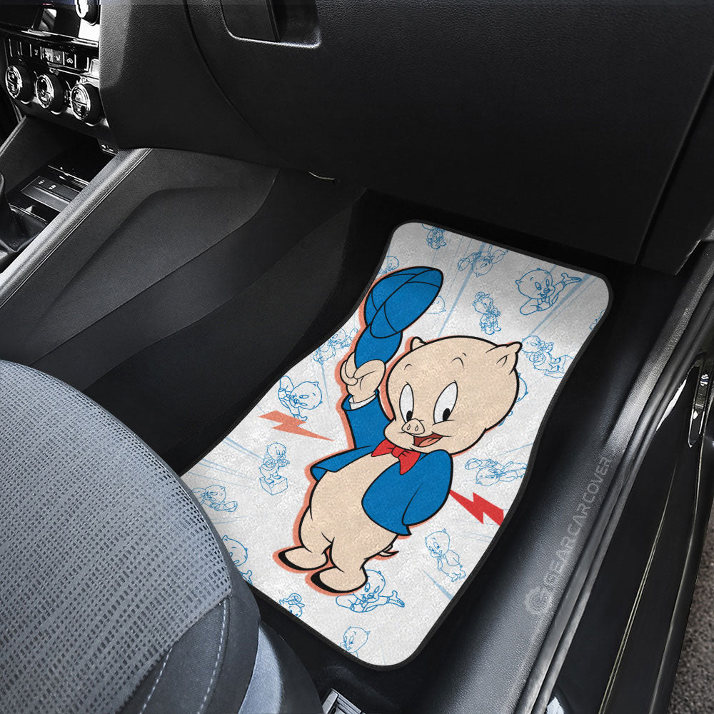 Porky Pig Car Floor Mats Custom Cartoon Car Accessories - Gearcarcover - 3