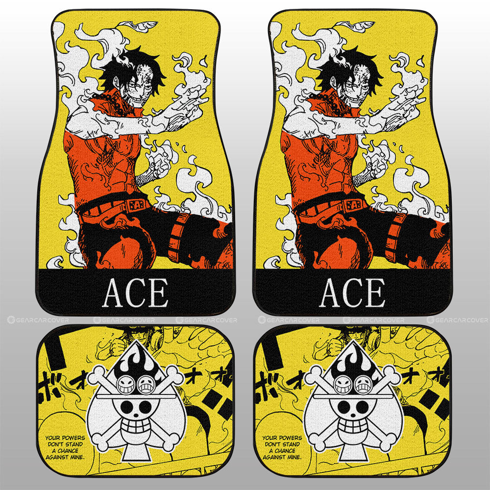 Portgas D Ace Car Floor Mats Custom One Piece Anime Car Accessories - Gearcarcover - 2