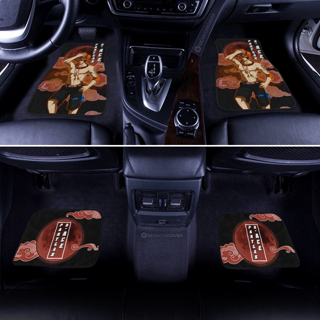 Portgas D. Ace Car Floor Mats Custom One Piece Anime Car Accessories For Anime Fans - Gearcarcover - 3
