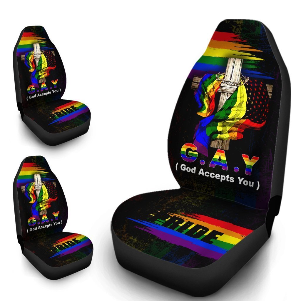 Pride Flag Houston Astros Car Seat Covers – Best Funny Store