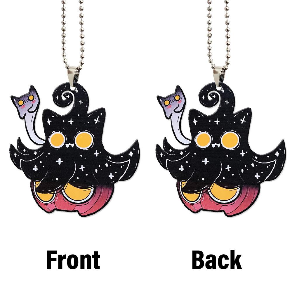 Pumpkaboo Cat Ornament Custom Halloween Ghost Car Accessories - Gearcarcover - 4