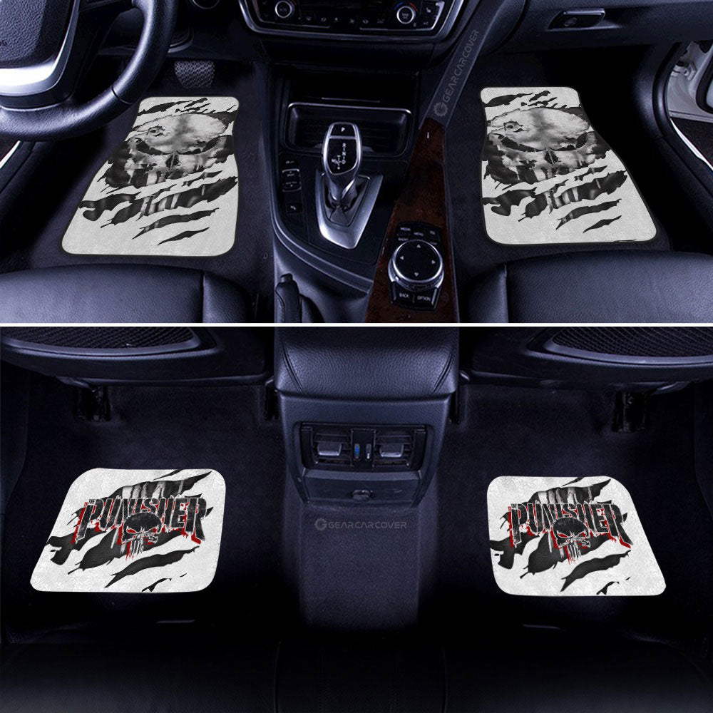 Punisher Car Floor Mats Custom Uniform Car Accessories - Gearcarcover - 2