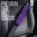 Purple Cheetah Skin Seat Belt Covers Custom Printed Car Accessories - Gearcarcover - 3