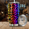 Rainbow Wild CheetahPrint Tumbler Cup - Gearcarcover - 1
