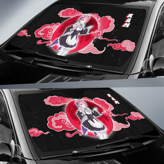 Ram Car Sunshade Custom Re:Zero Anime Car Accessoriess - Gearcarcover - 2